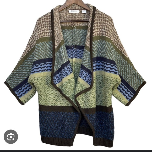 Liz Claiborne Sweaters - Liz Claiborne Open Front Cozy Sweater  cardigan top warm casual blue green